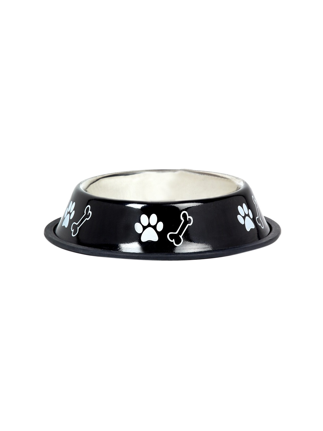 

WIGGLE TWIDDLE Black & White Printed Stainless Steel Anti-Skid Pet Bowl