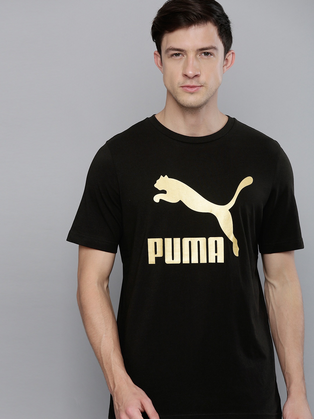 

Puma Men Black Active Logo Printed T-shirt