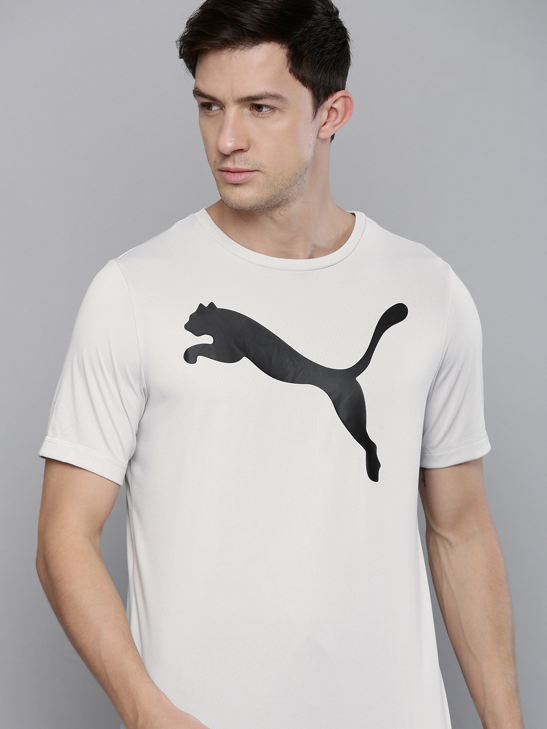 

Puma Men's Active Big Logo Printed dryCELL T-shirt, White