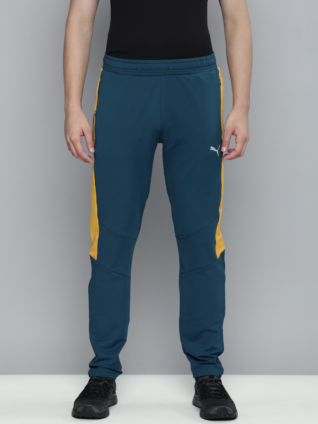 

one8 x Puma Colourblocked dryCELL Virat Kohli Slim Fit Track Pants, Teal