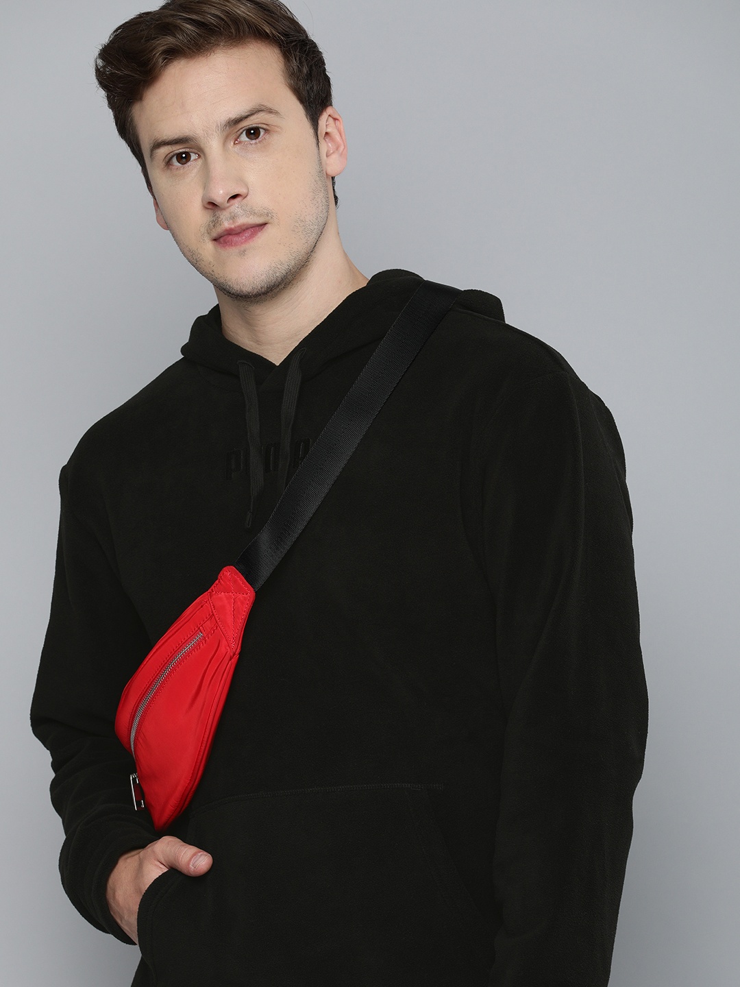 

Puma Men Black Modern Basics Hooded Sweatshirt