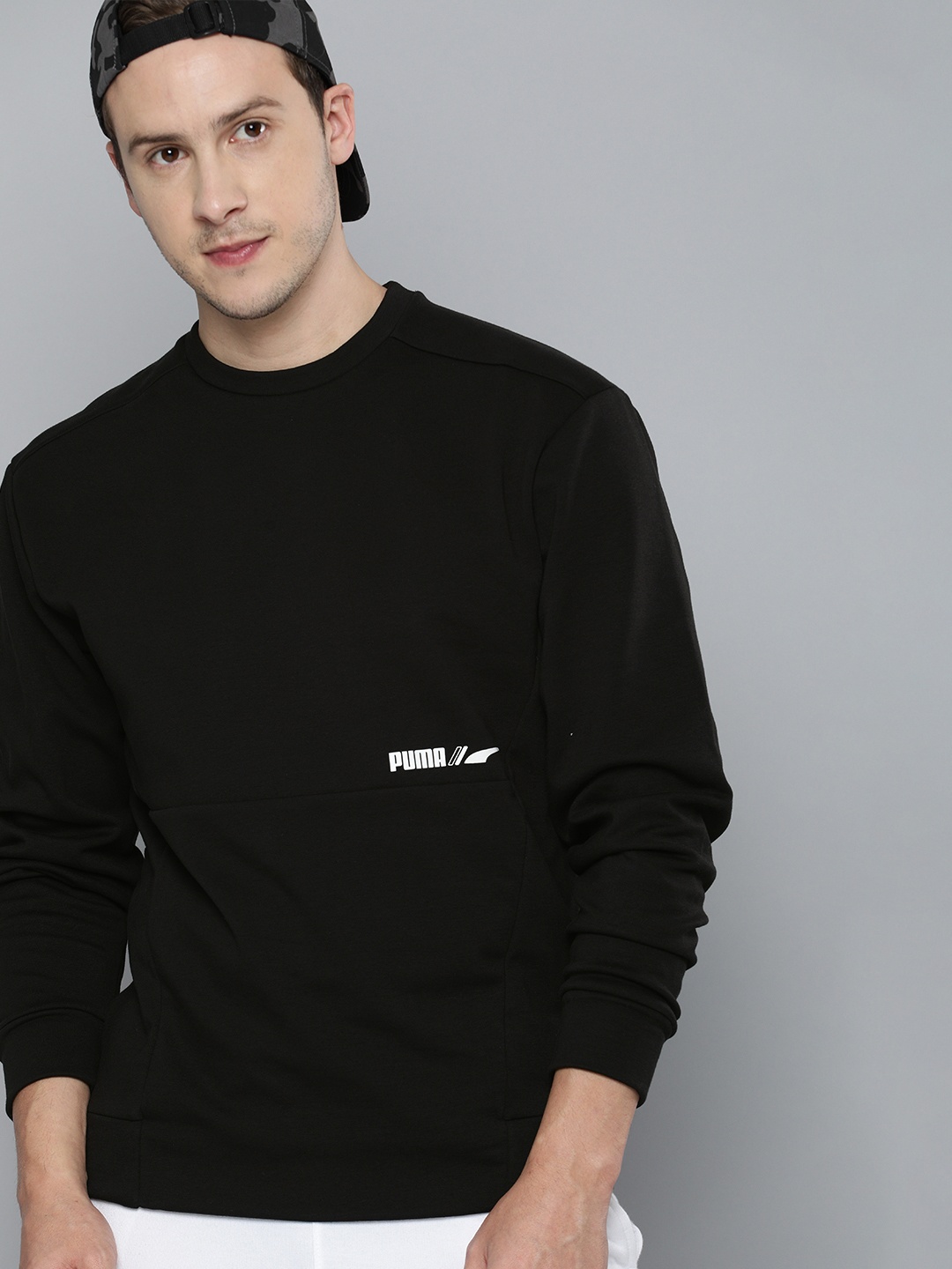 

Puma Men Black RAD CAL Crew Regular fit Sweatshirt