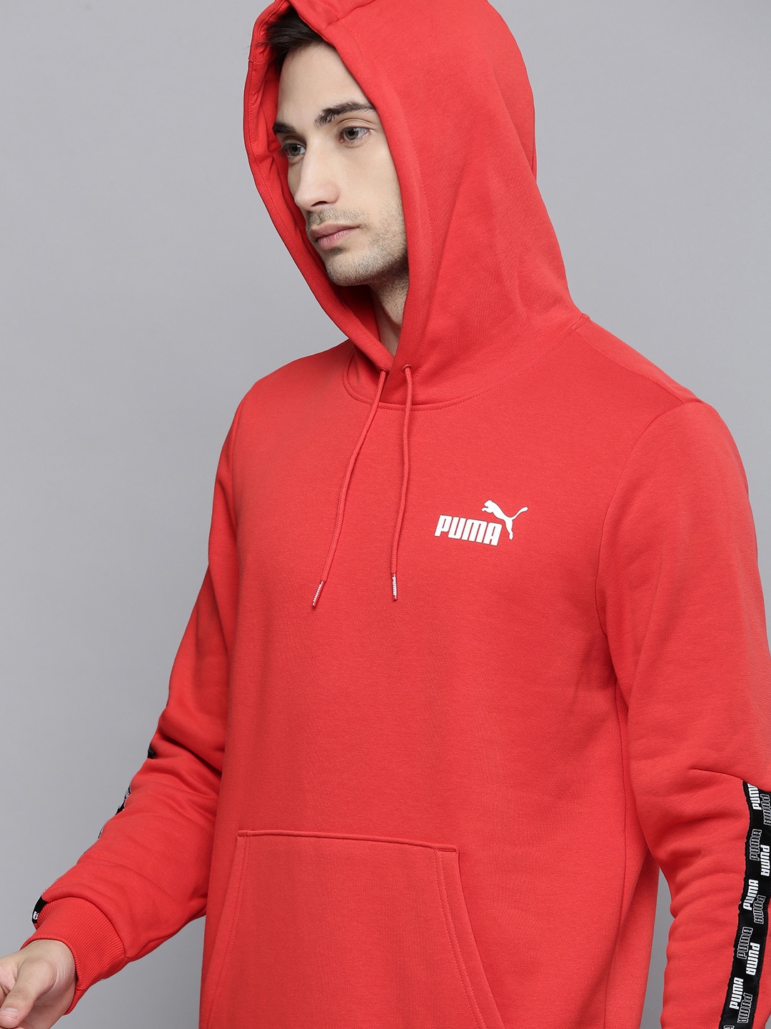 

Puma Men Red POWER Hooded Regular Fit Sweatshirt