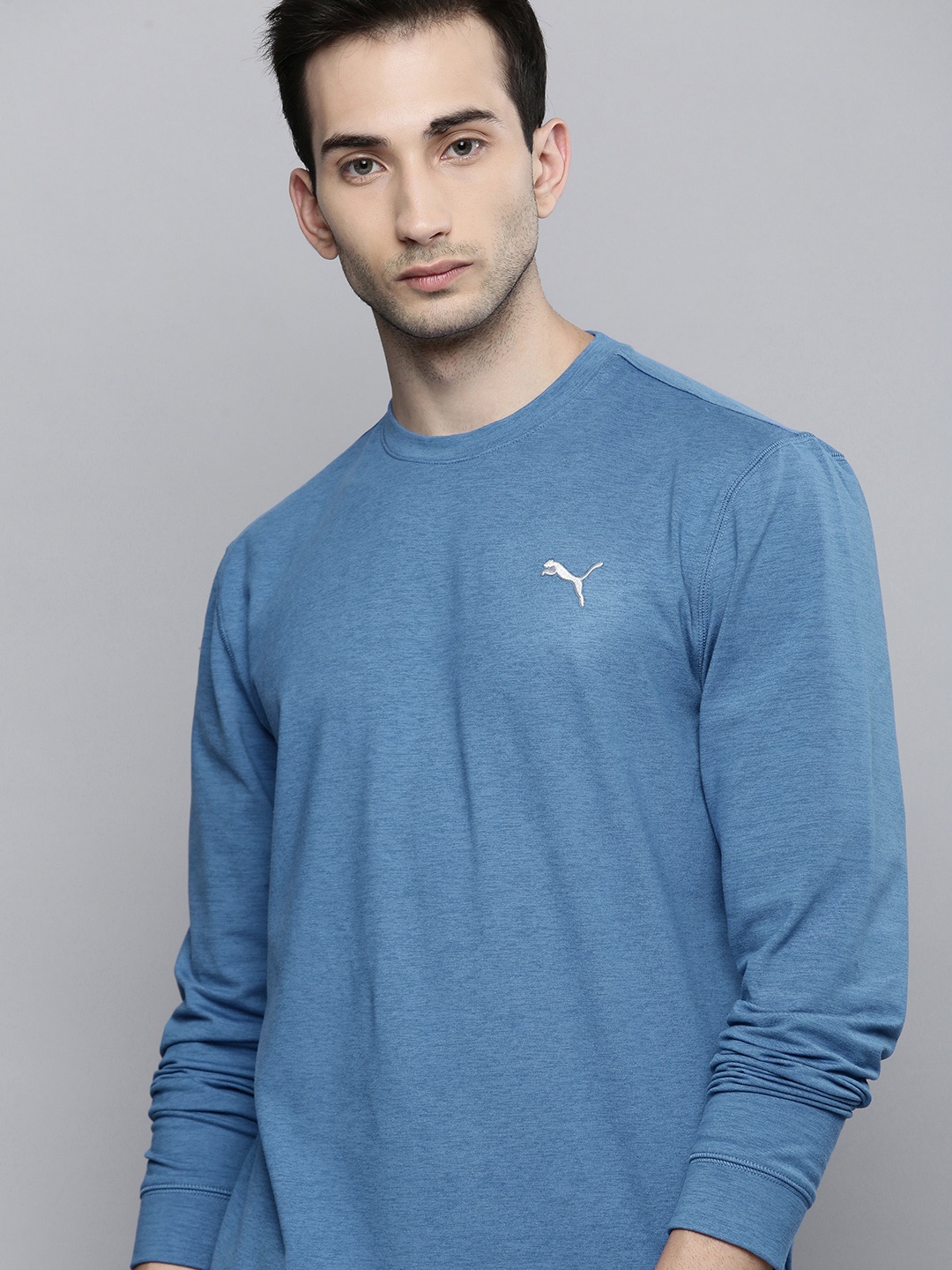 

Puma Men Teal Blue CLOUDSPUN Crew Golf Sweatshirt