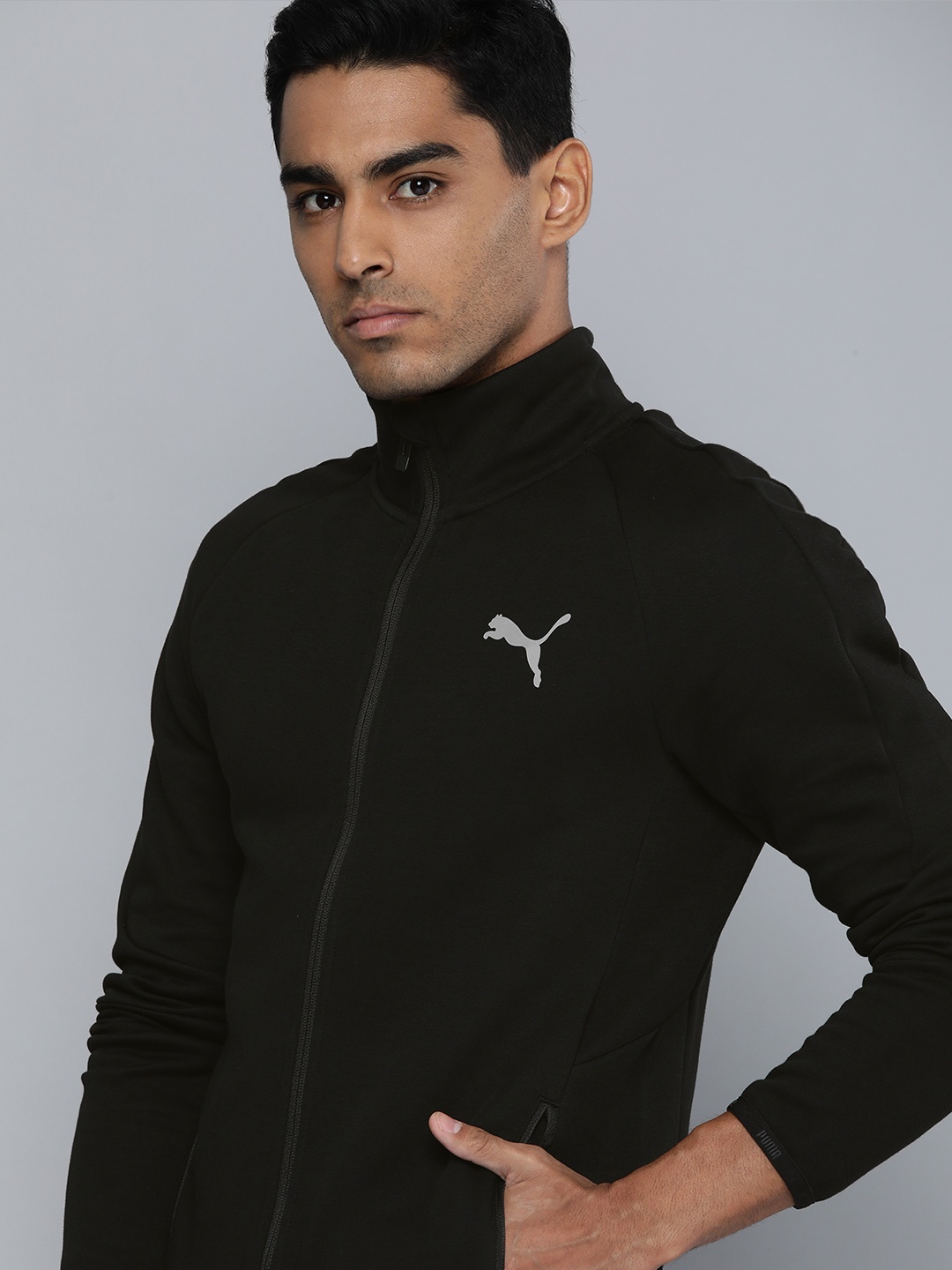 

Puma Men Slim Fit Evostripe DryCELL Track Jacket, Black