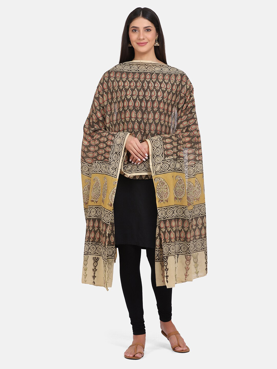 

THE WEAVE TRAVELLER Women Green Printed
