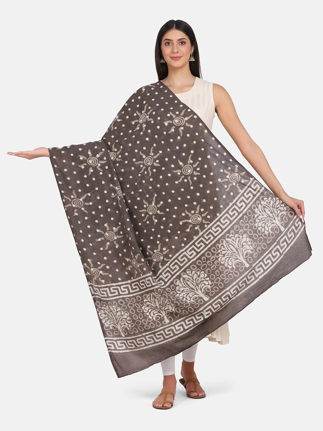 

THE WEAVE TRAVELLER Women Brown Printed