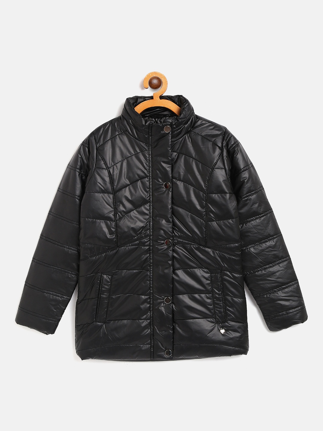 

Monte Carlo Girls Black Solid Padded Jacket