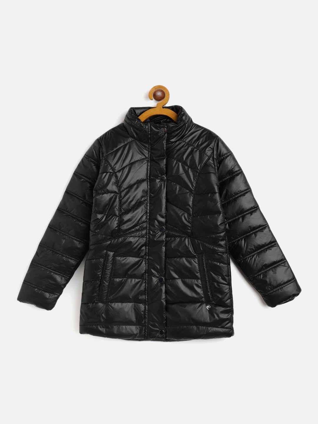 

Monte Carlo Girls Black Solid Puffer Jacket