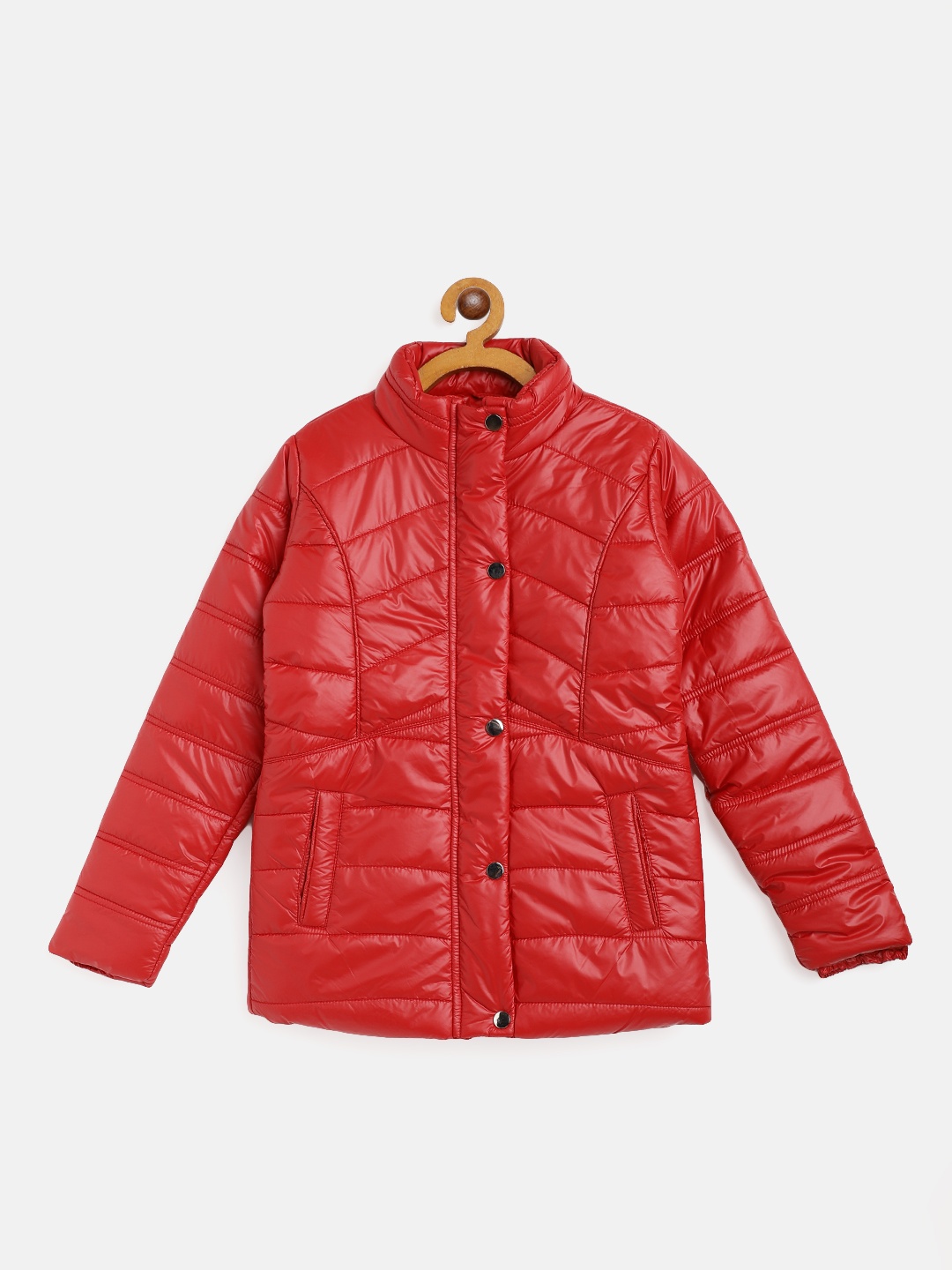 

Monte Carlo Girls Red Solid Padded Jacket