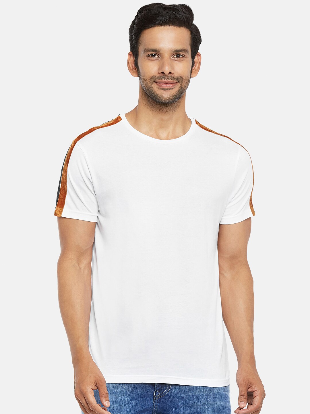 

People Men Off White Cotton T-shirt