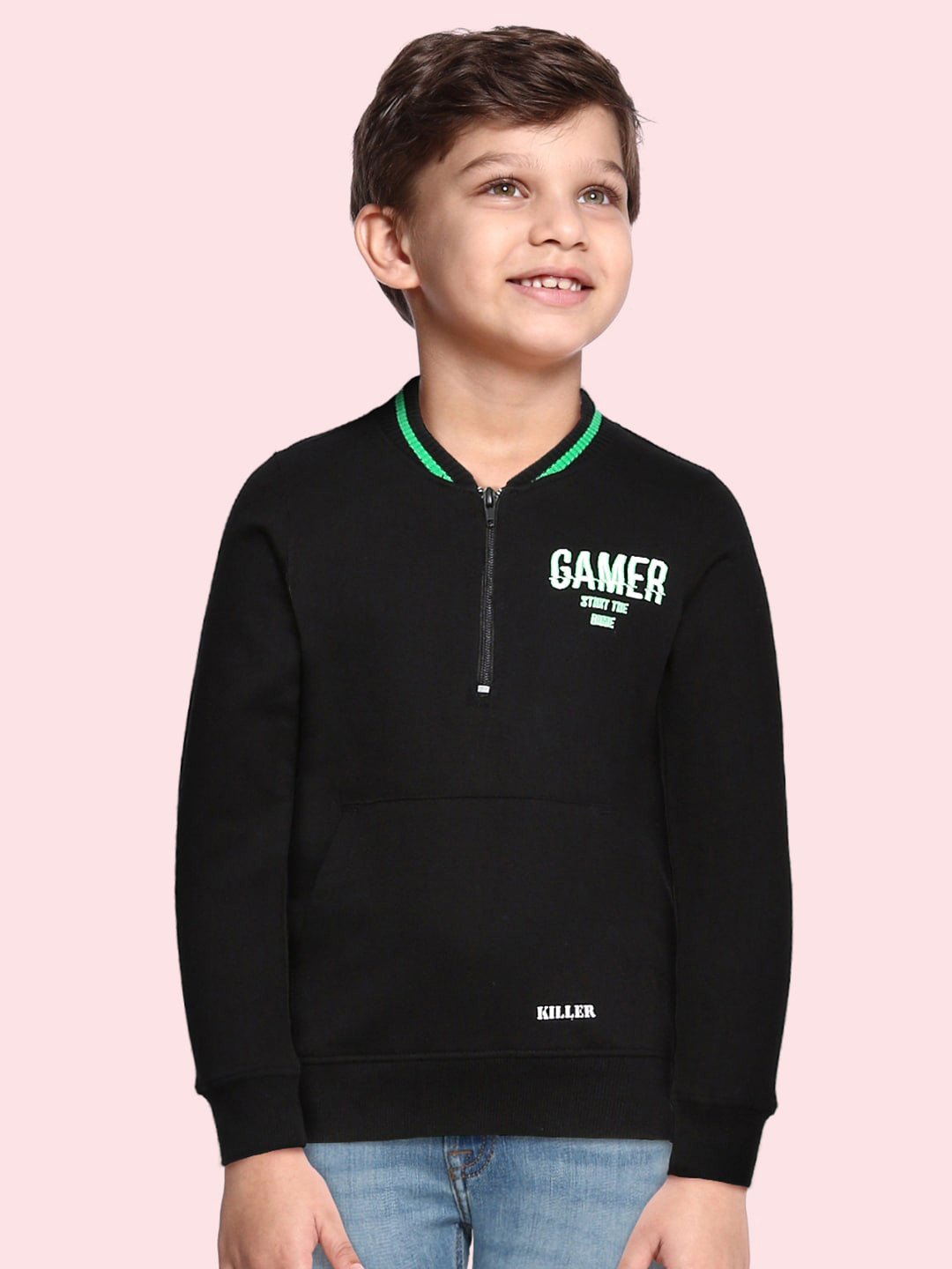 

Killer Boys Black Pure Cotton Sweatshirt