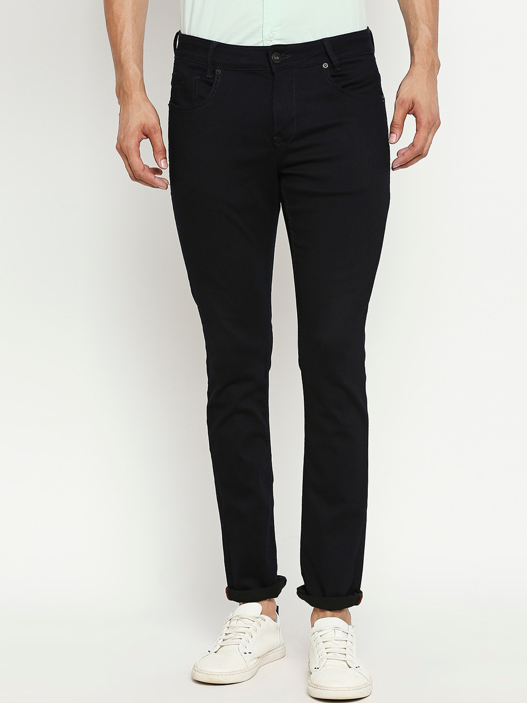 

Mufti Men Navy Blue Skinny Fit Stretchable Jeans