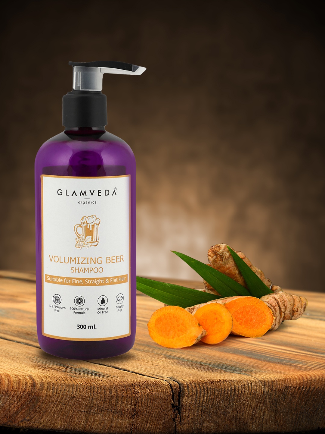 

Glamveda Volumizing Beer Shampoo 300 ml, Purple