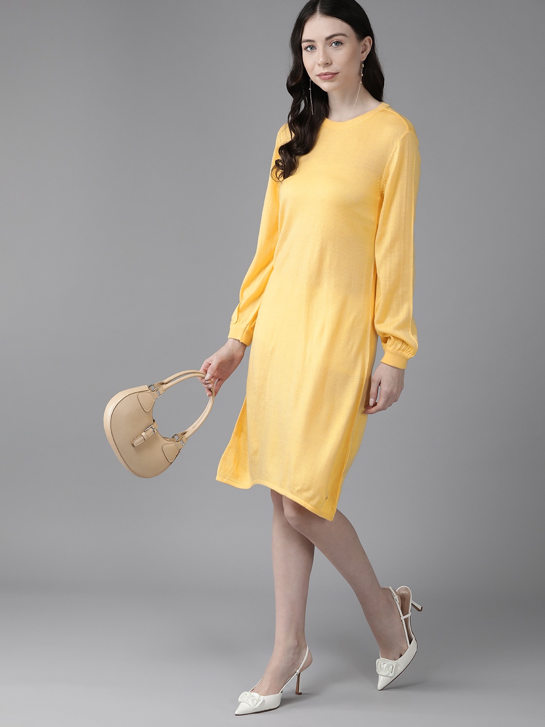 

Van Heusen Woman Acrylic Jumper Dress, Yellow