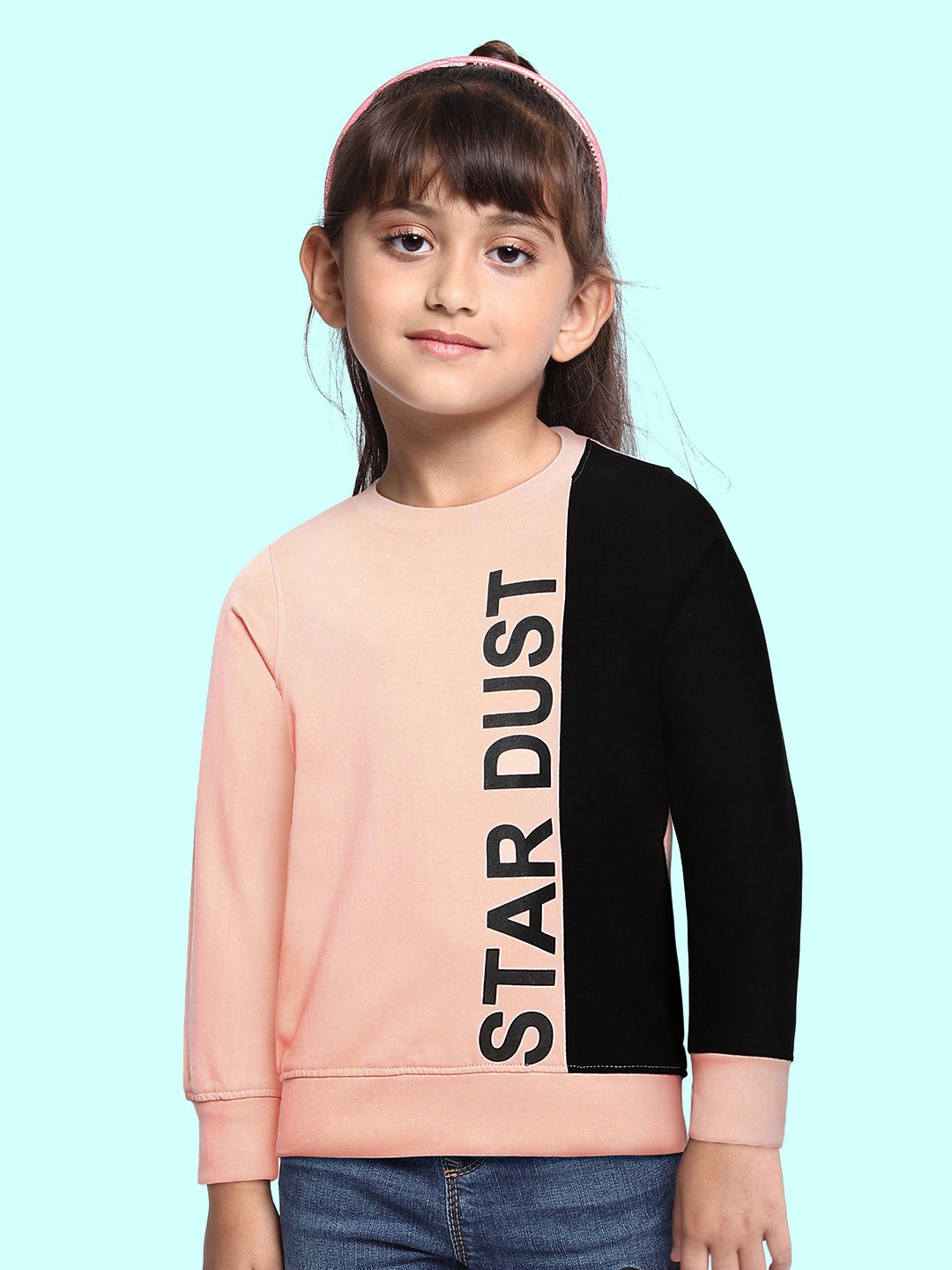 

Killer Girls Pink & Black Printed Pure Cotton Sweatshirt
