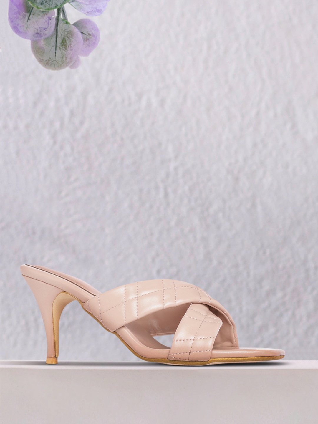 

DressBerry Women Nude-Coloured Quilted Heels