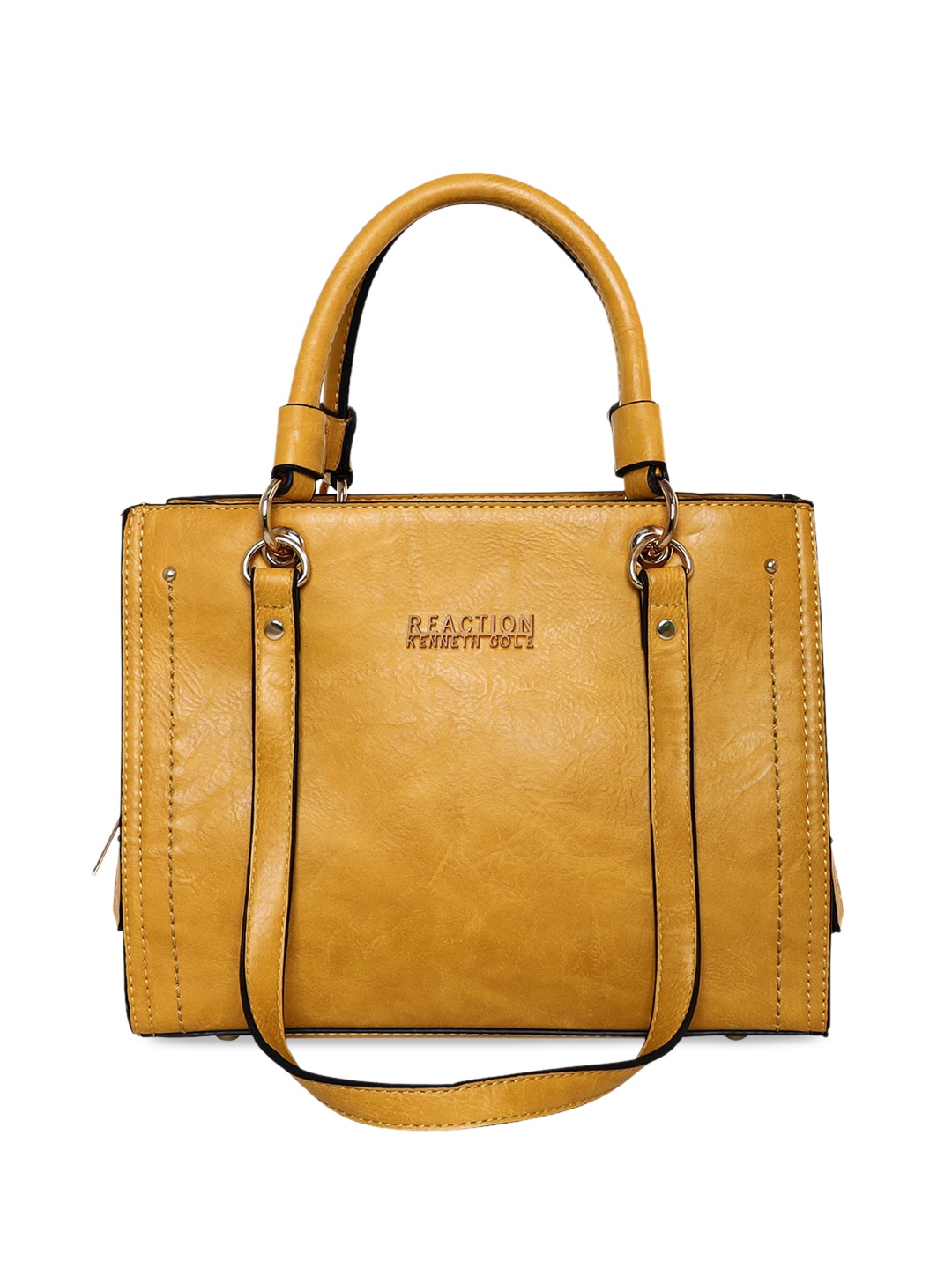 

Kenneth Cole Yellow PU Structured Handheld Bag