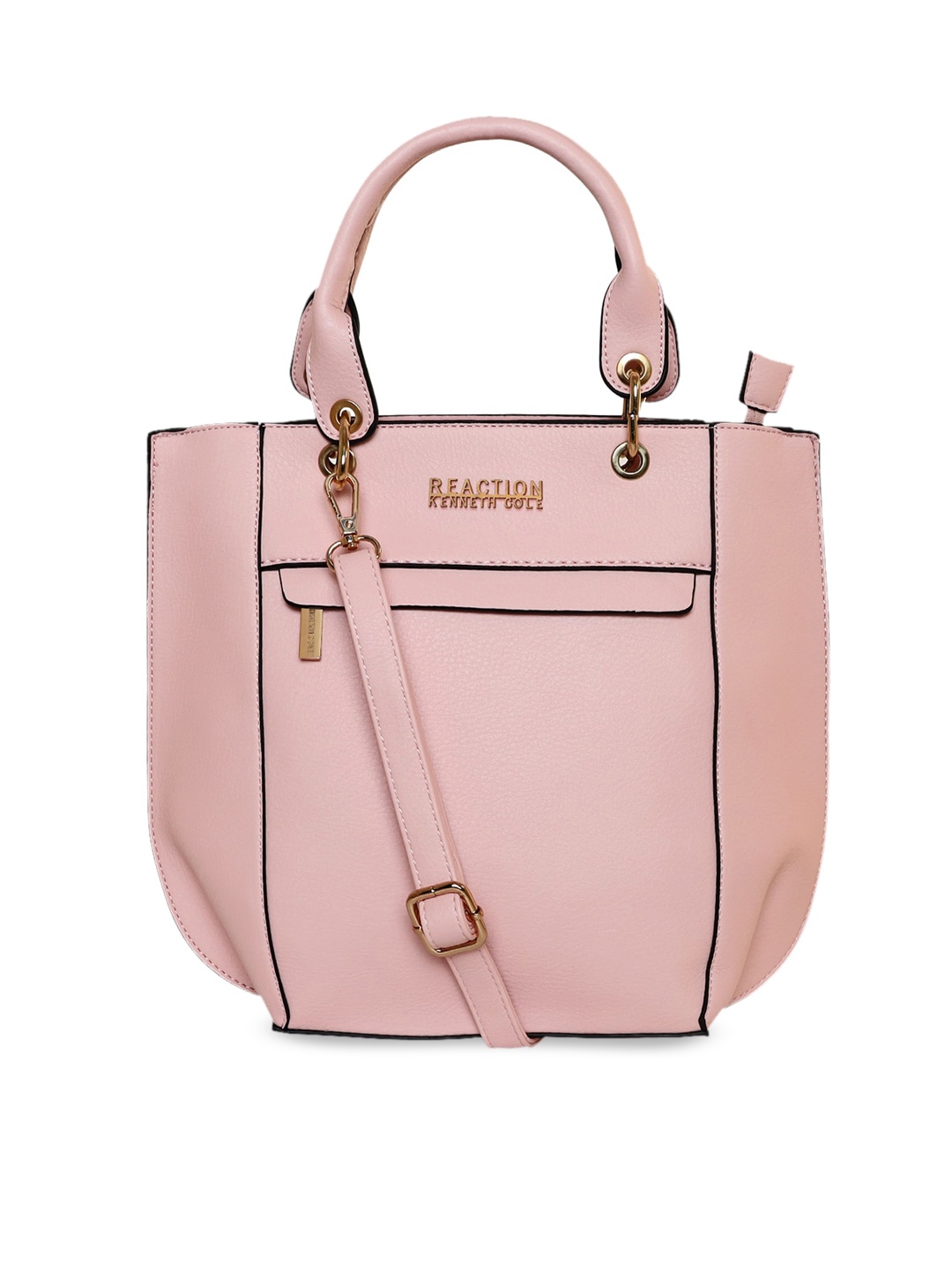 

Kenneth Cole Pink PU Structured Handheld Bag