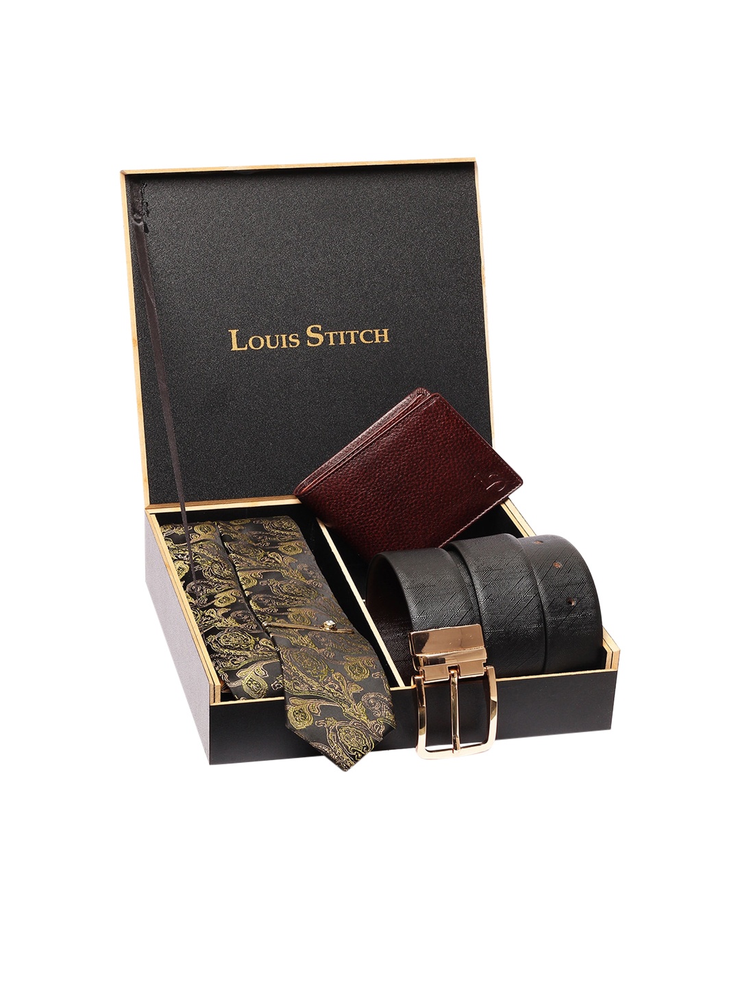 

LOUIS STITCH Men Set of 4 Accessory Gifts, Green