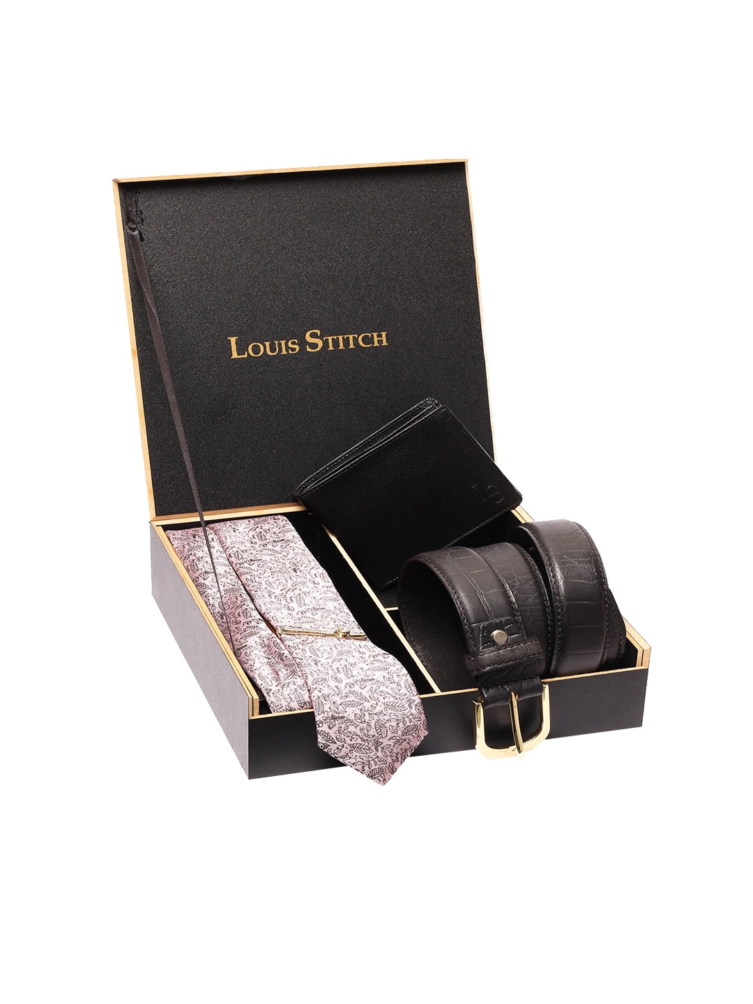 

LOUIS STITCH Men Pink & Black Accessory Gift Set