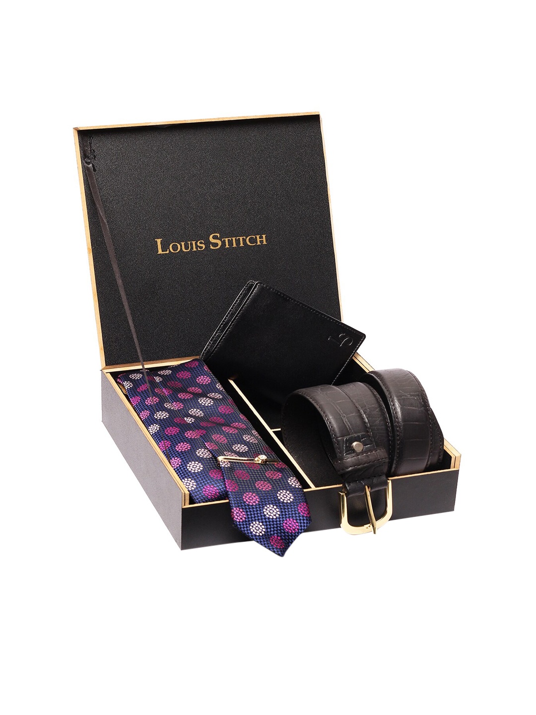 

LOUIS STITCH Men Accessory Gift Set, Purple