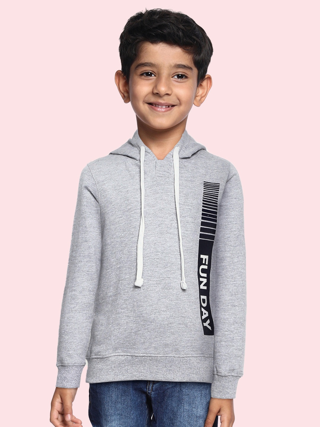 

Killer Boys Grey Melange Hooded Sweatshirt