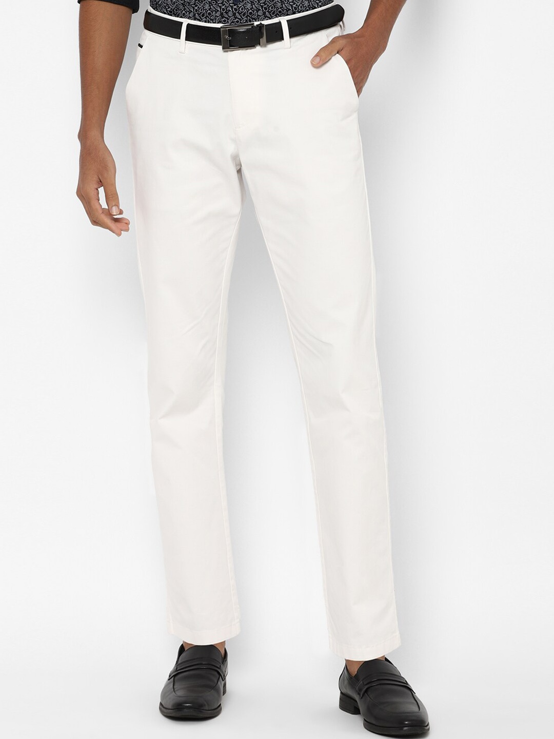 

Allen Solly Men Cream-Coloured Formal Trousers