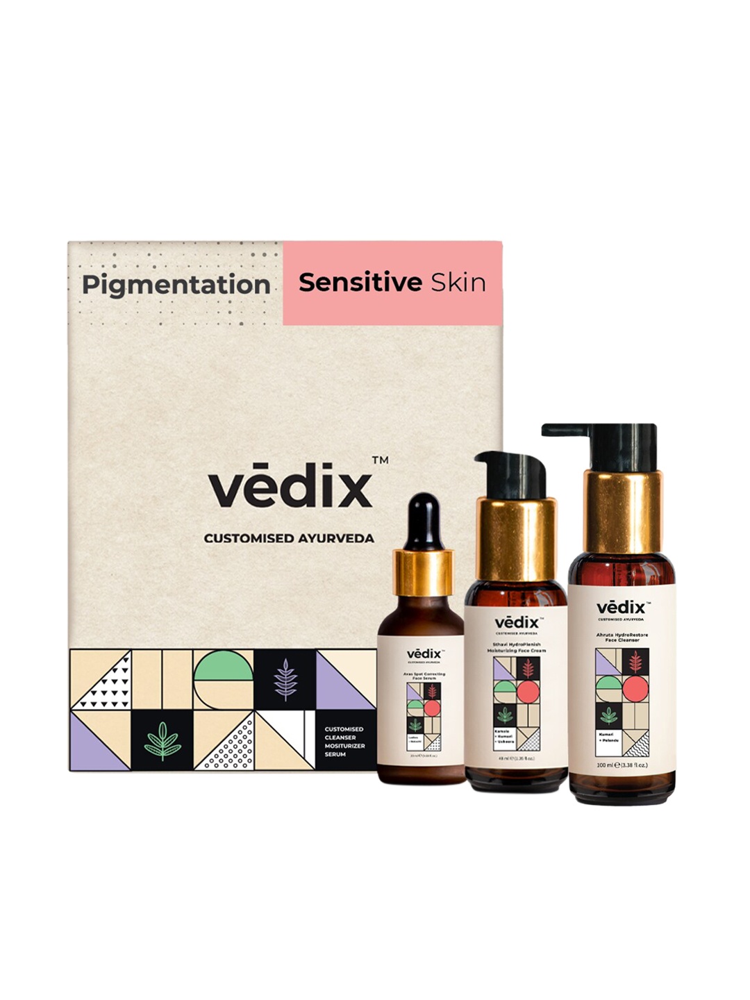 

Vedix Customized Dark Spot Control Skin Regimen For Sensitive Skin - 400 g, Transparent