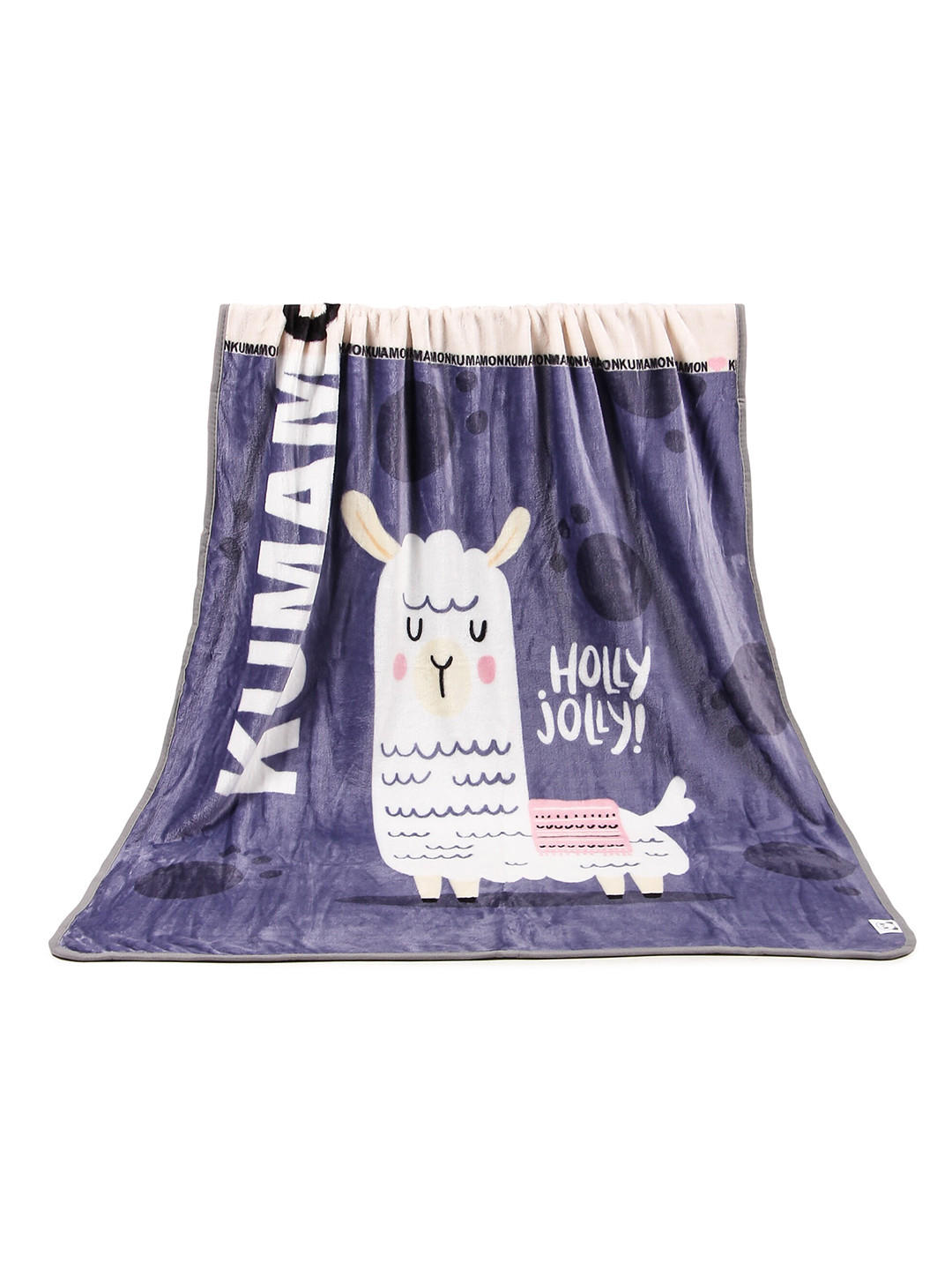 

Butterthief Kids Blue & White Cartoon Characters AC Room 233 GSM Single Bed Blanket