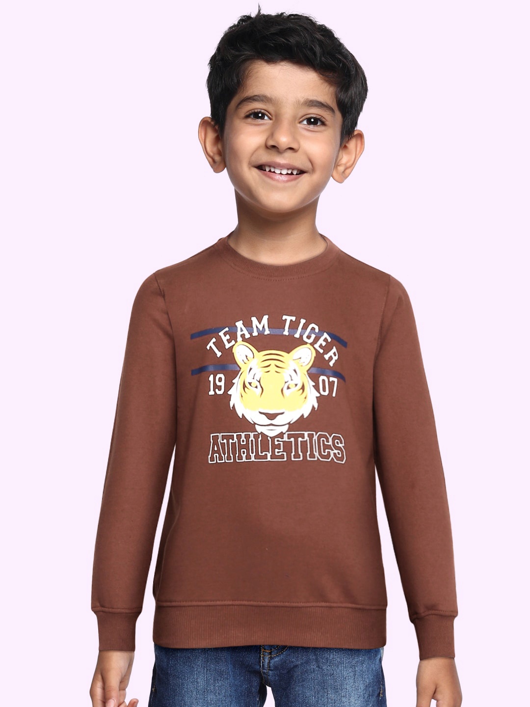 

Miss & Chief Boys Maroon Printed Sweatshirt