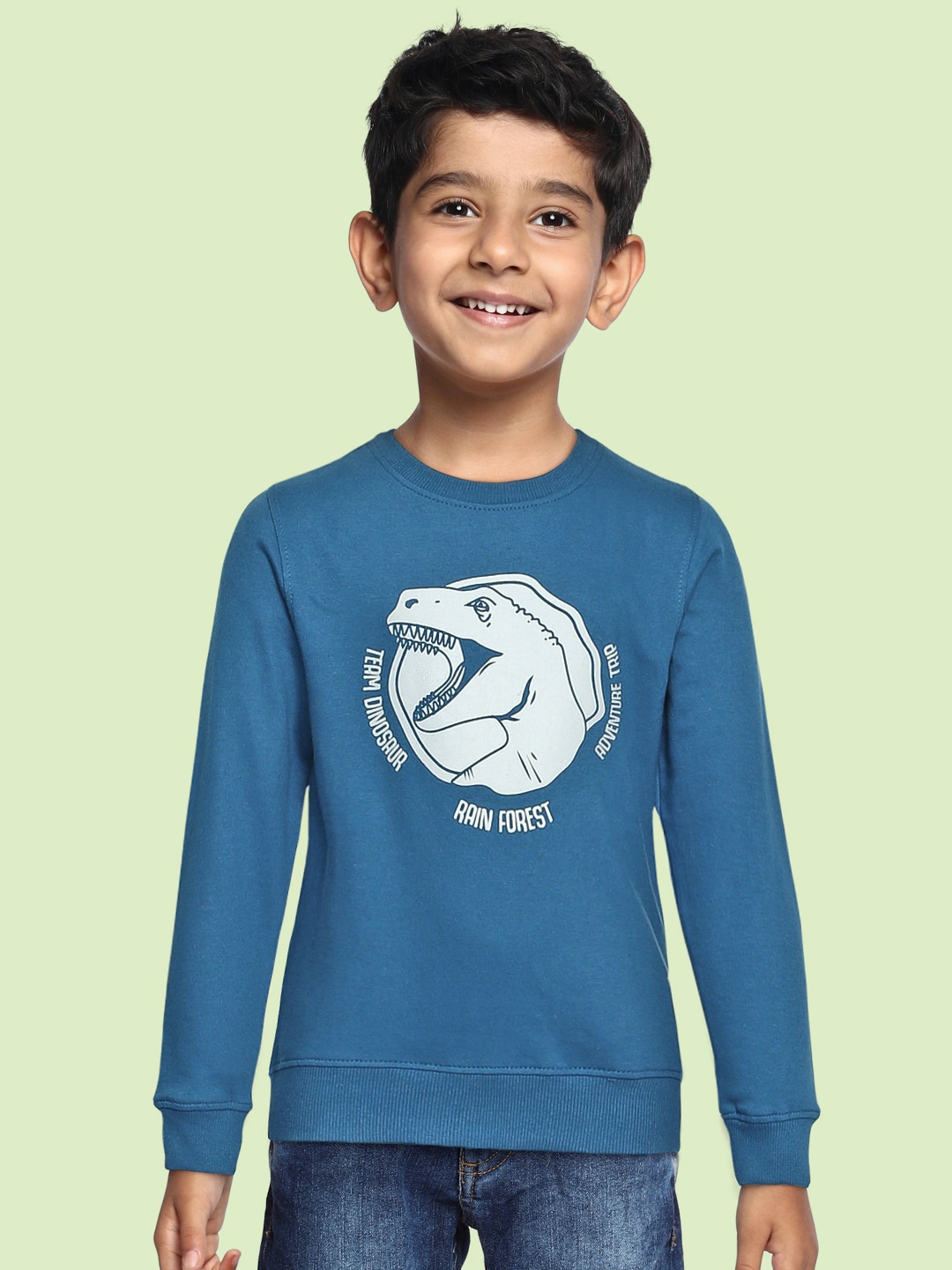 

Miss & Chief Boys Blue Printed Sweatshirt
