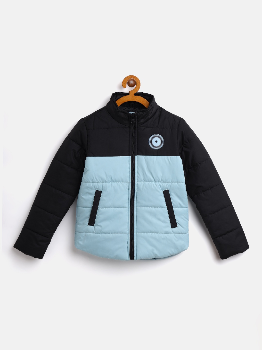 

Miss & Chief Boys Black & Blue Colourblocked Padded Jacket