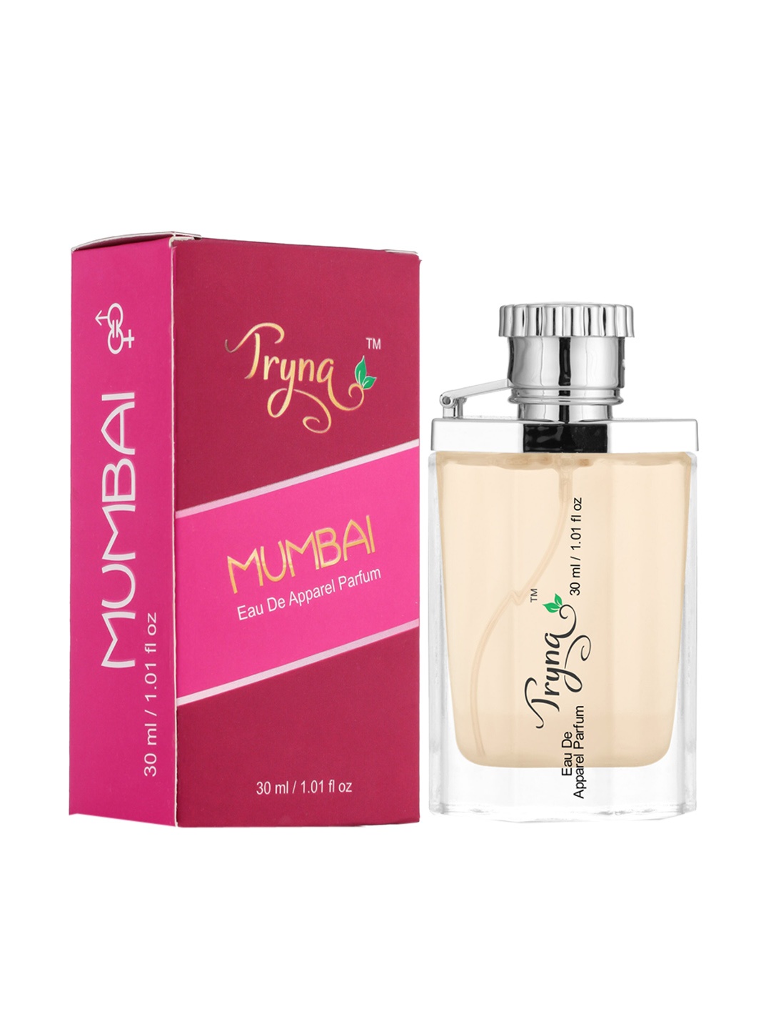 

Tryna Unisex MUMBAI Eau De Apparel Perfume 30 ml, Pink