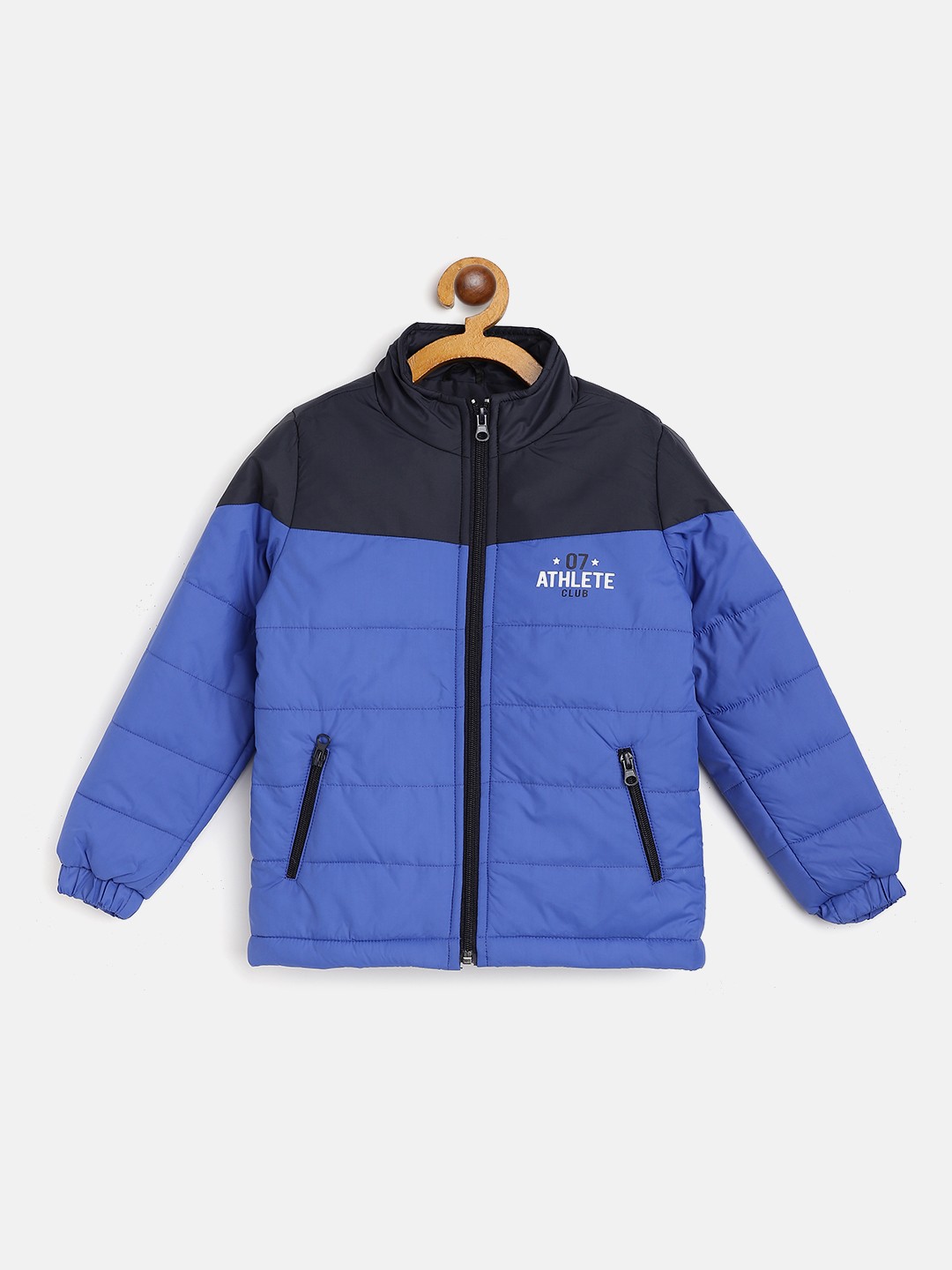 

Miss & Chief Boys Blue Colourblocked Padded Jacket