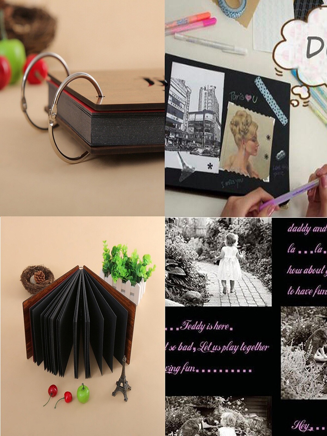 

ROMEE Brown HappyBirthday Scrapbook Photo Album