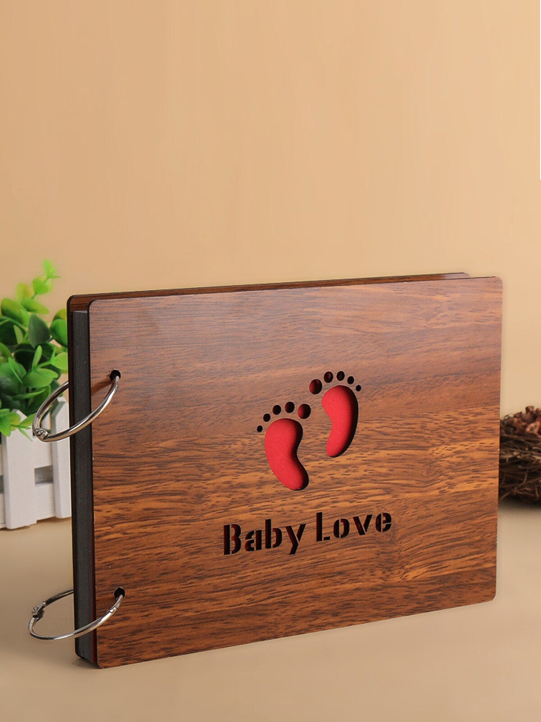 

ROMEE Brown Wooden Photo Album