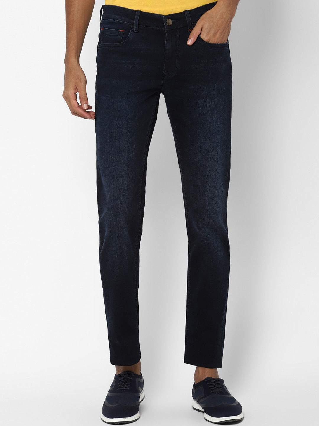 

SIMON CARTER LONDON Men Navy Blue Slim Fit Light Fade Jeans