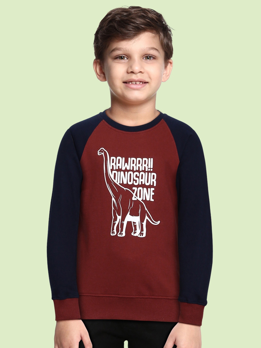 

Miss & Chief Boys Maroon Printed Sweatshirt