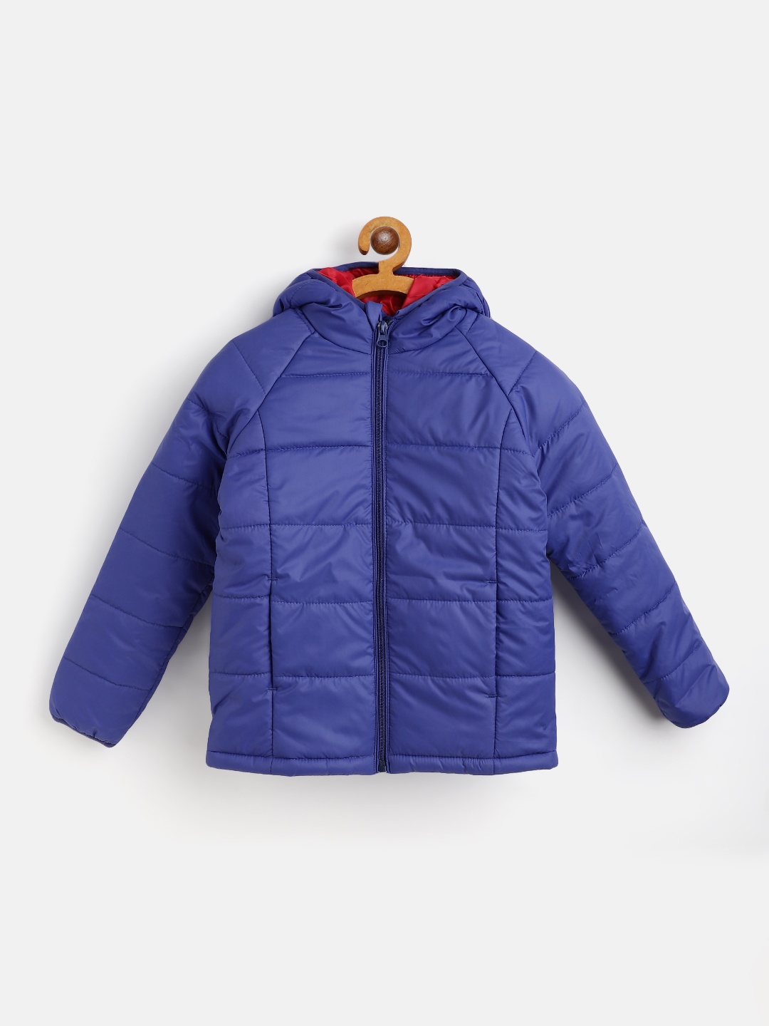 

Miss & Chief Girls Blue Padded Hooded Jacket