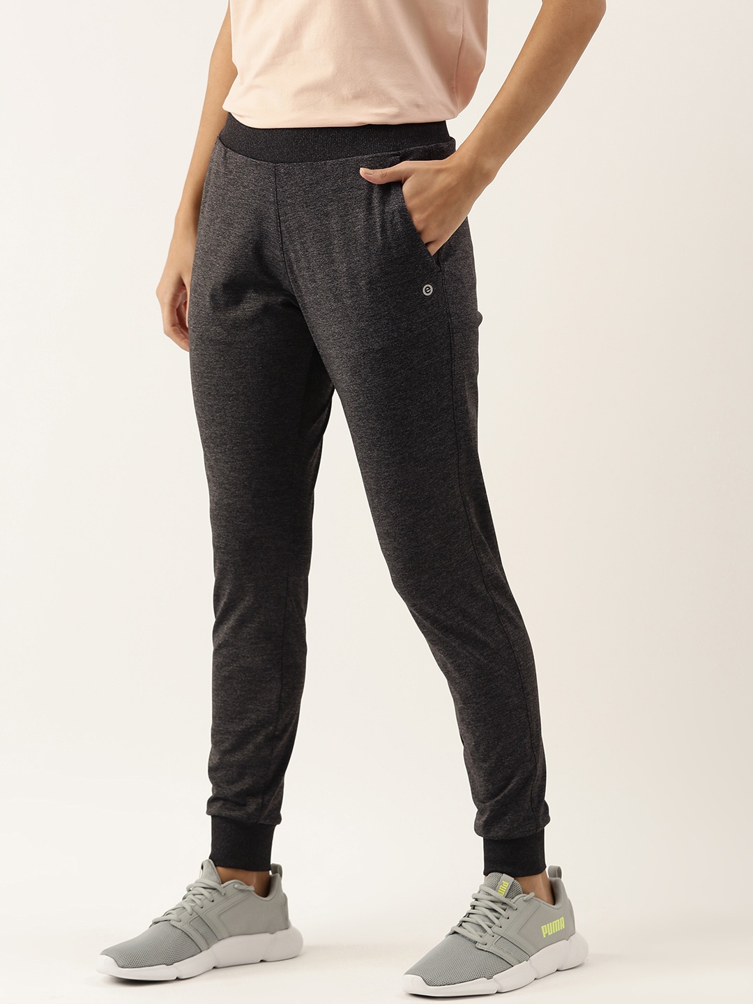 

Enamor Womens Black Smart Active Joggers