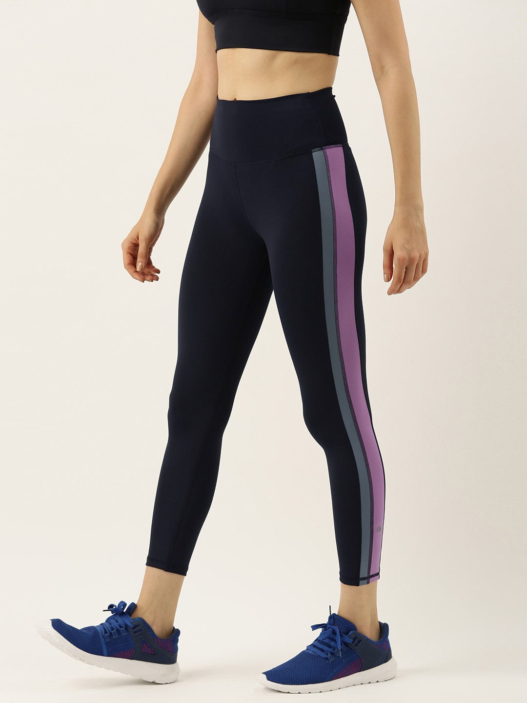 

Enamor Women Navy Blue Athleisure High Waisted Leggings