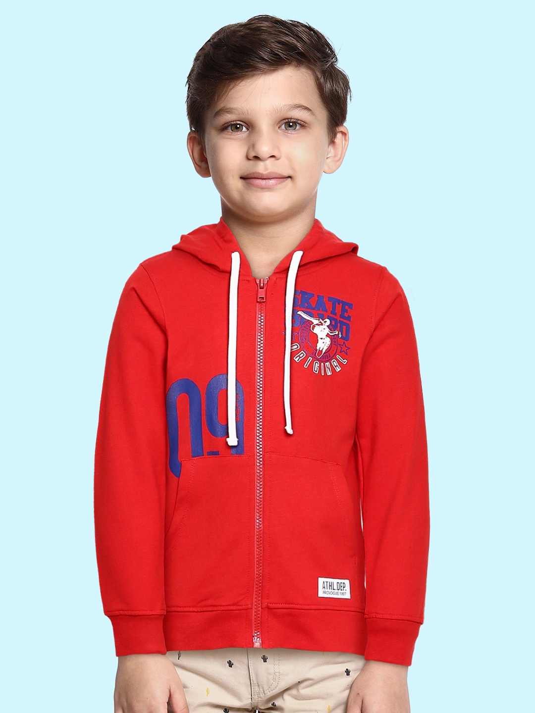 

Provogue Boys Red Printed Sweatshirt