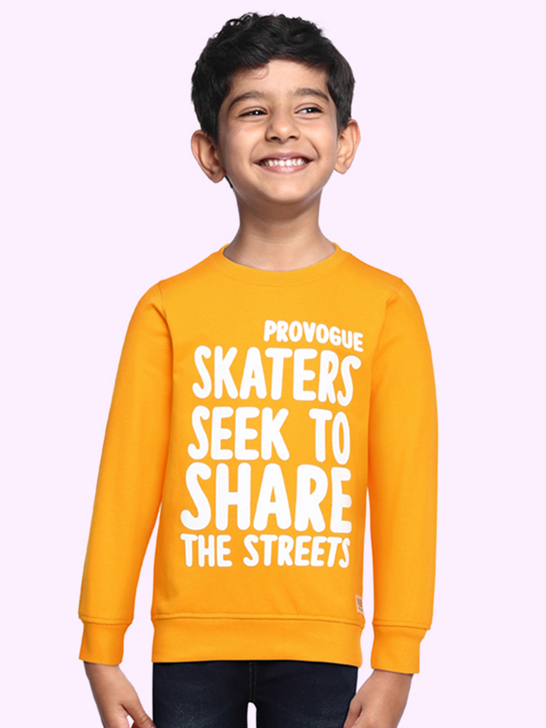 

Provogue Boys Yellow Printed Sweatshirt