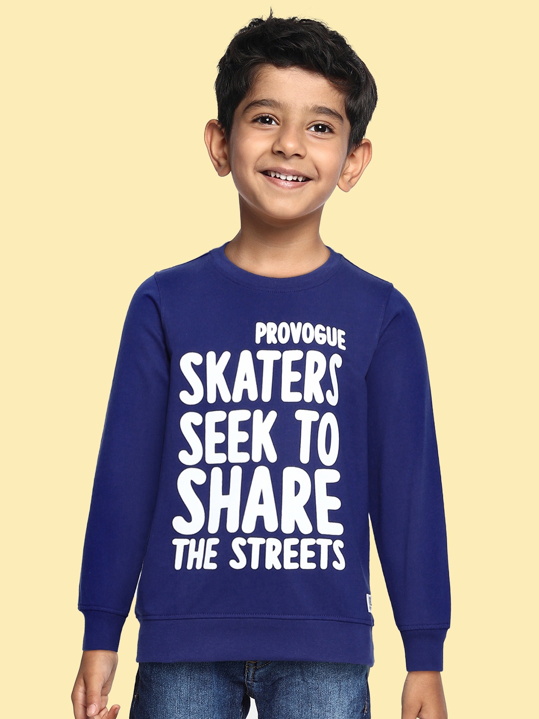 

Provogue Boys Blue Printed Sweatshirt