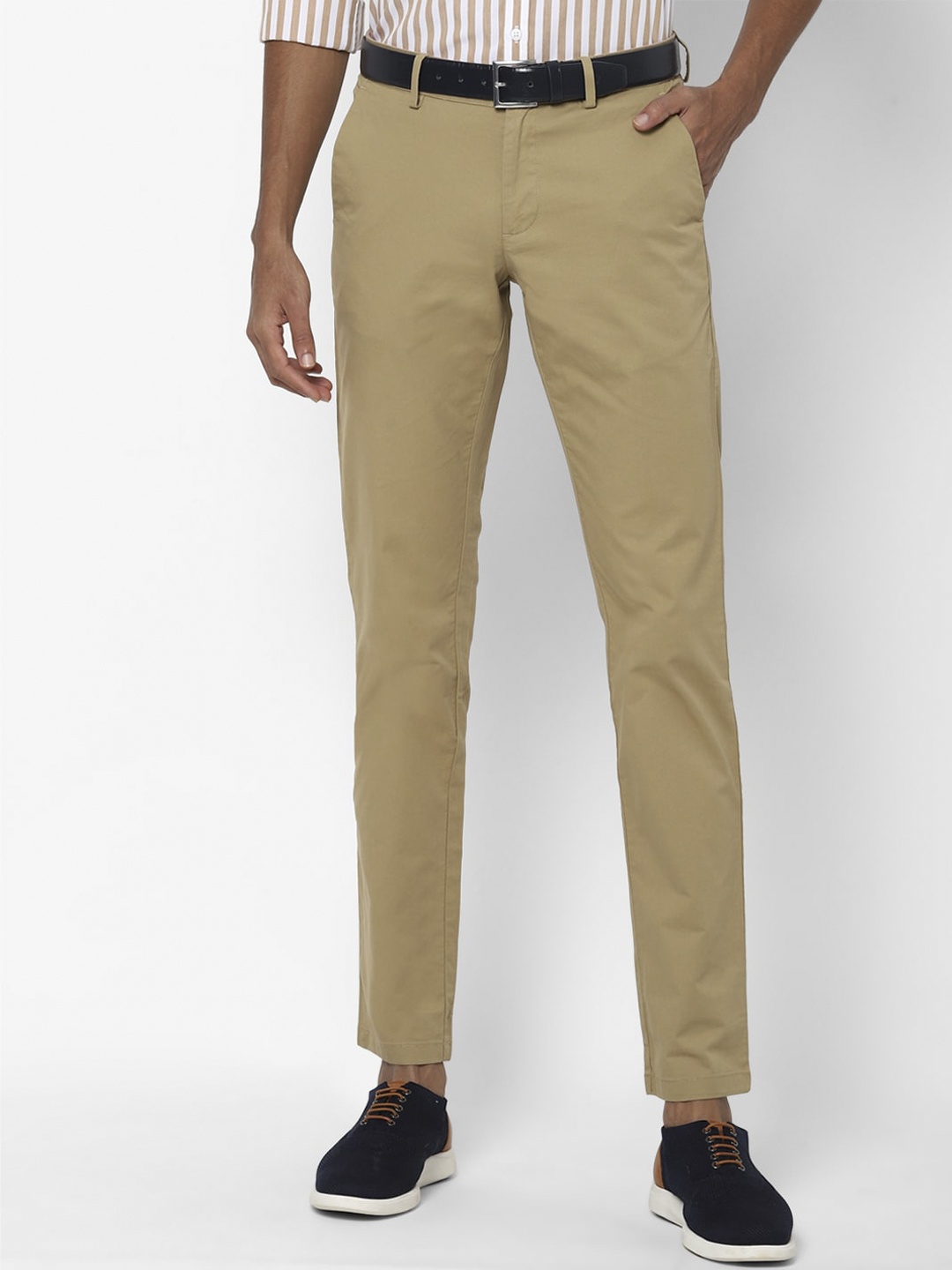

Allen Solly Men Khaki Slim Fit Trousers