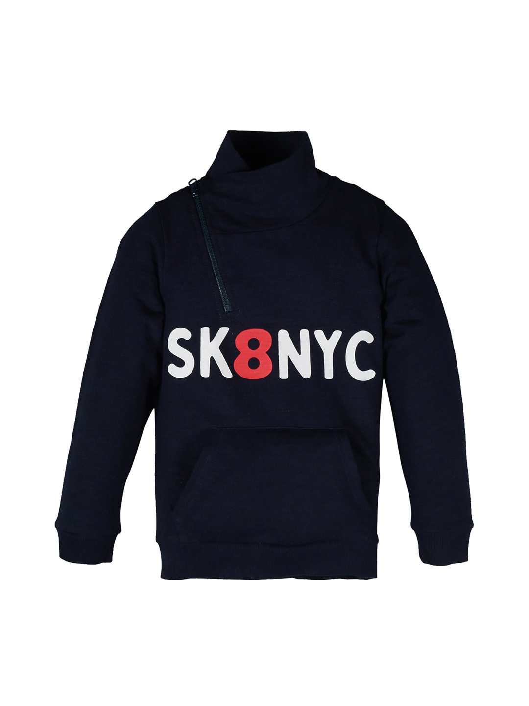 

PLUM TREE Boys Navy Blue Printed Sweatshirt