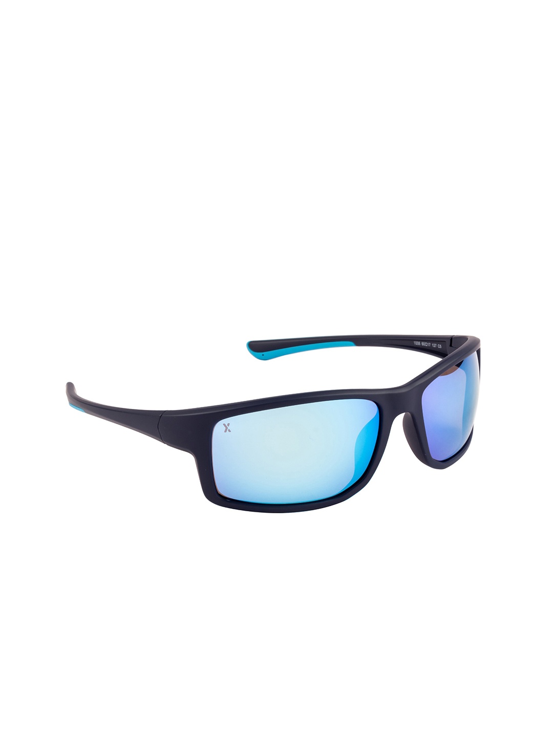 

XPRES Unisex Blue Rectangle Sunglasses