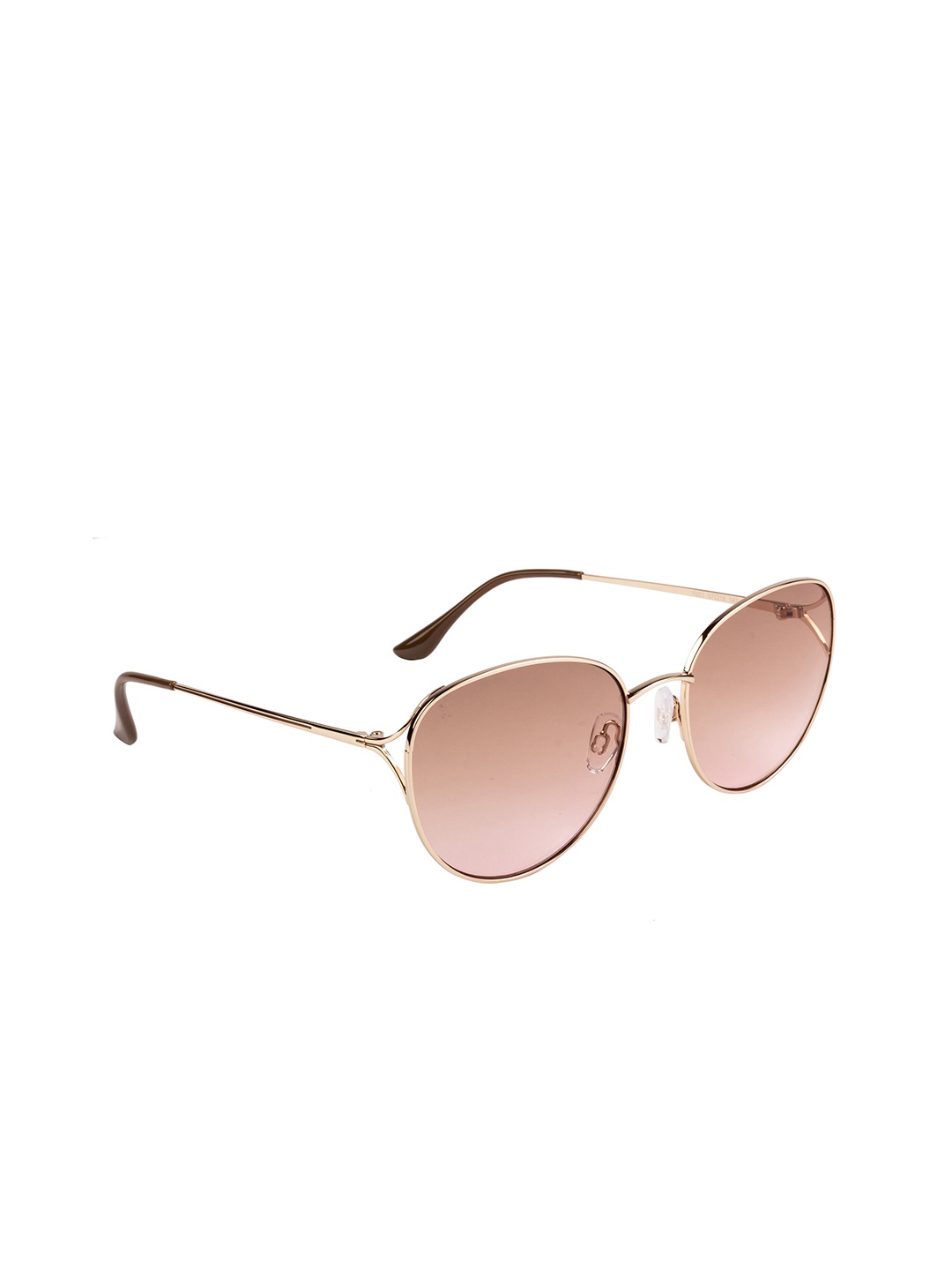 

XPRES Women Brown Lens & Rose Gold-Toned Aviator Sunglasses with UV Protected Lens