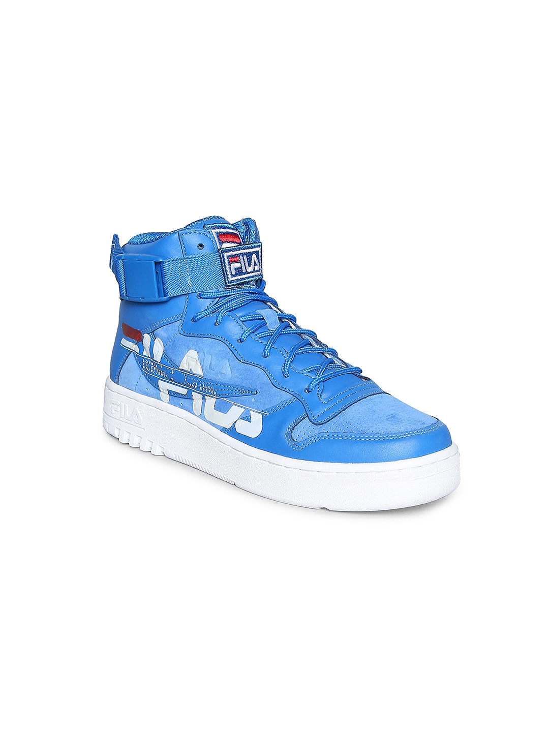 

FILA Men Blue Printed Leather Sneakers